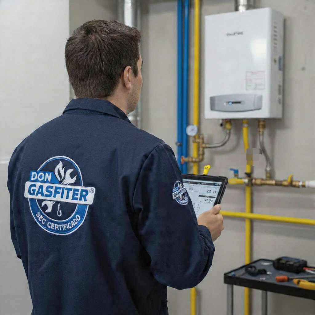 Gasfiter en Ñuñoa - Explorando instalación de calefont en edificio antiguo
