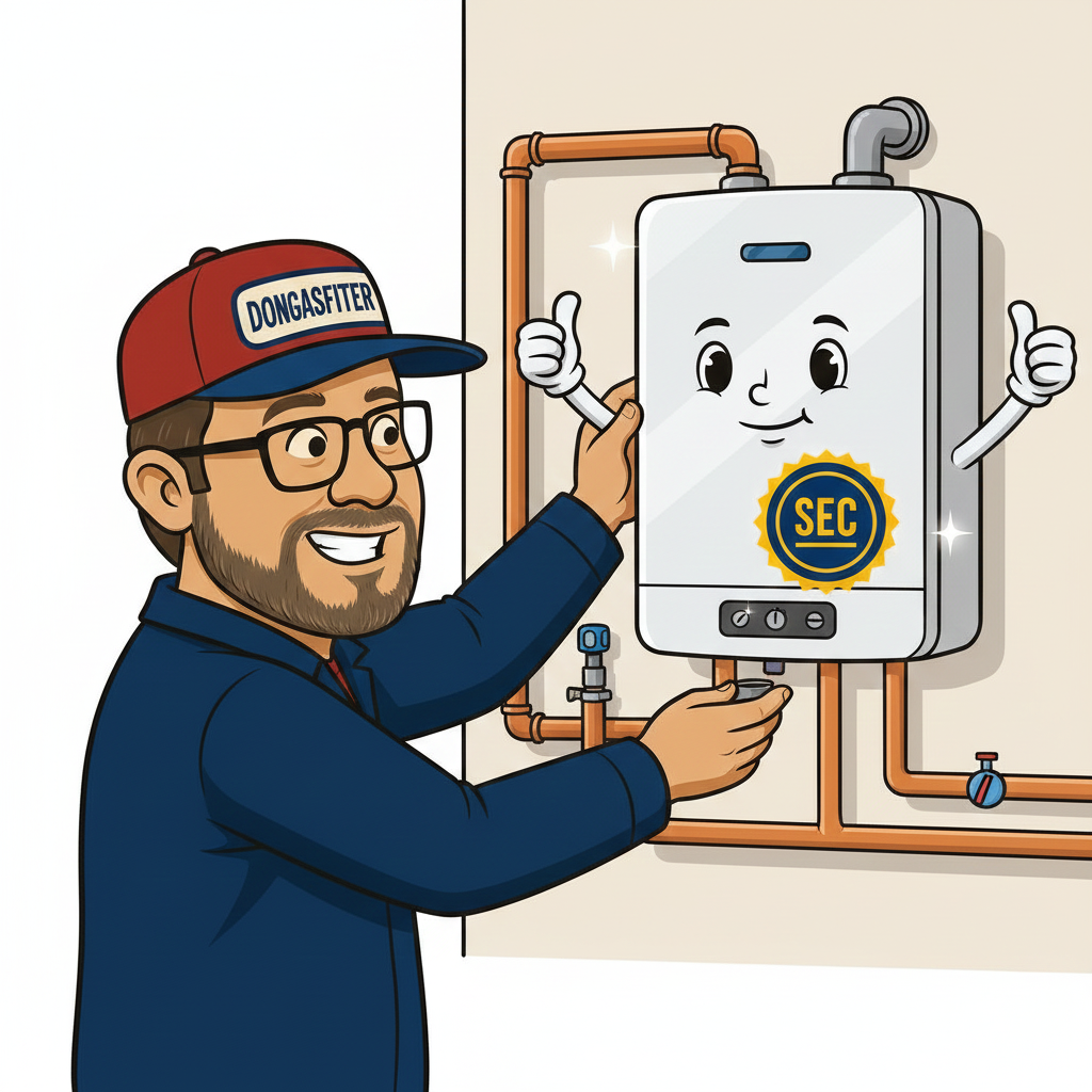 Don Gasfiter® instalación calefont certificado SEC Santiago
